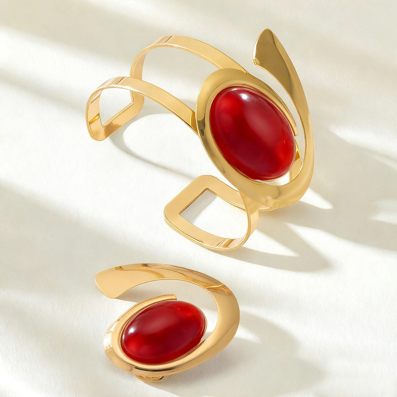 Women's Fashion Bracelet And Ring Set